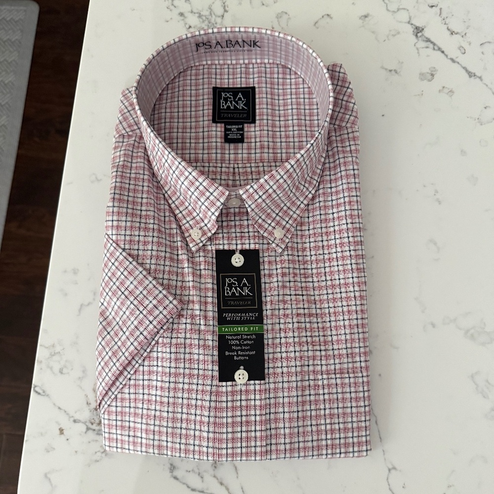 NWT! Jos A Bank Men's Dress Shirt, XXL